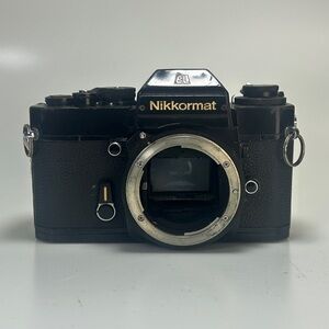 Nikon Nikkormat EL SLR Film Camera Body Black